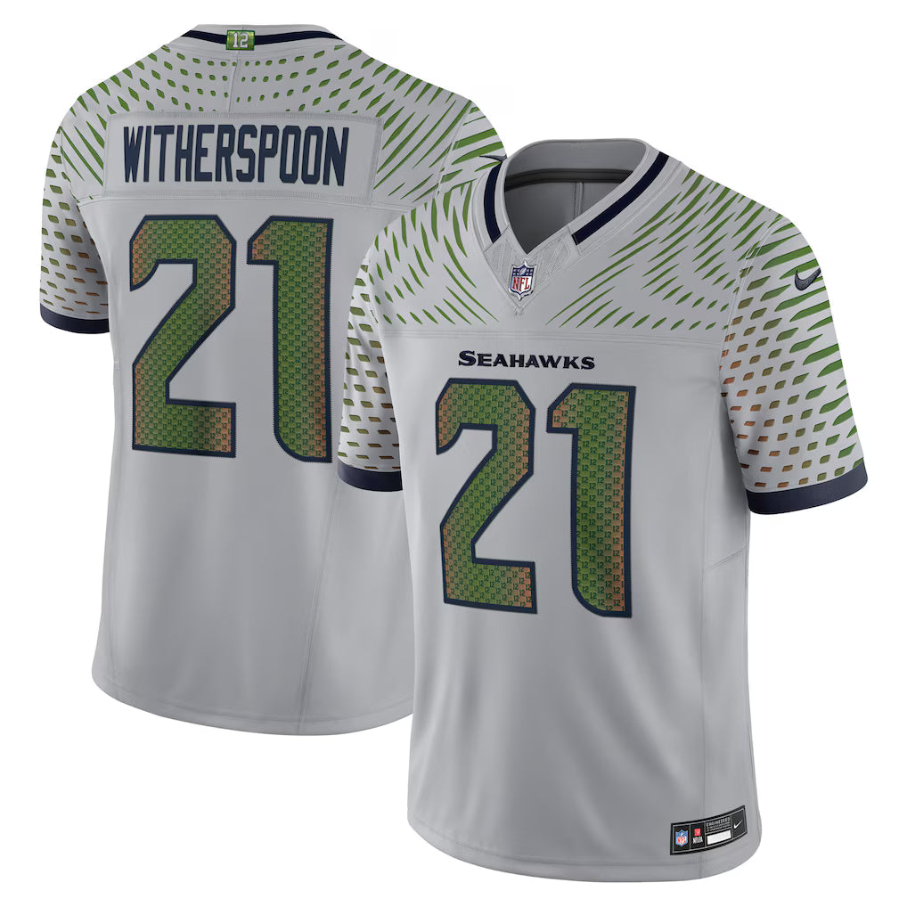 Seattle Seahawks Wolf Gray 2025 Rivalries Collection Game Jersey