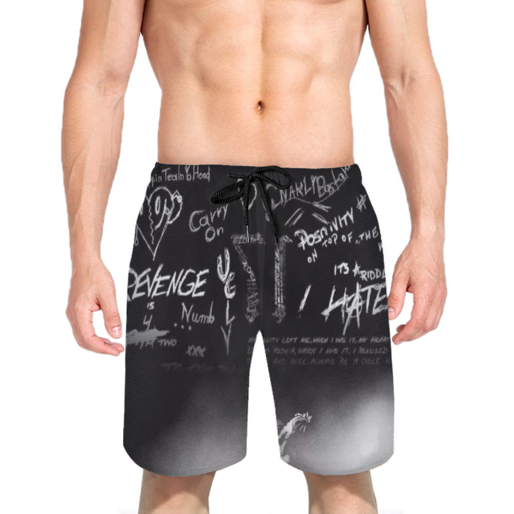 Hiphop Never Die-XXXTENTACION Custom Beach Shorts