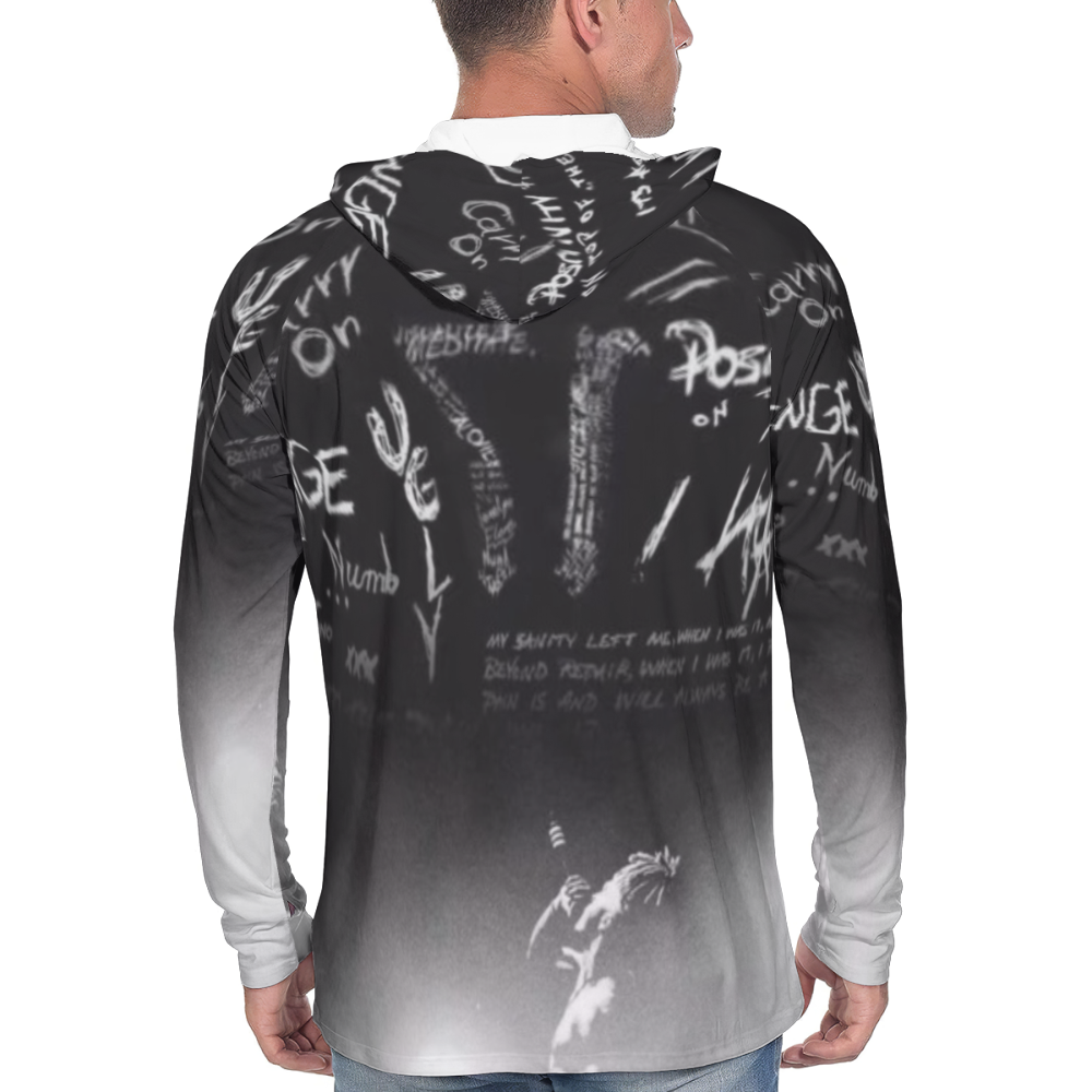 Hiphop Never Die-XXXTENTACION Men's Custom Sun Protection Shirts Long Sleeve