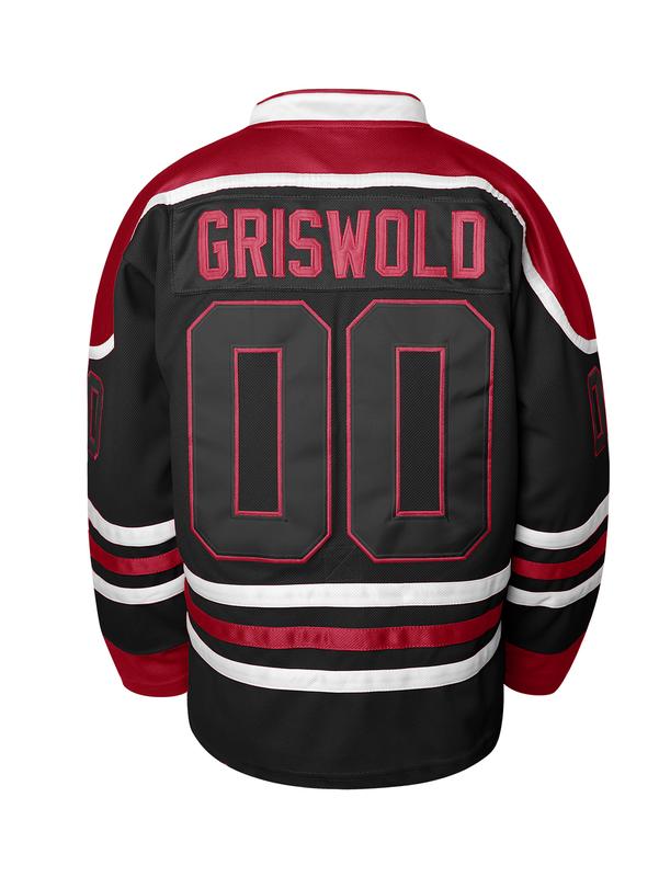 Griswold Moose Clark #00 Christmas Hockey Jersey – X-Mas Vacation Stitched Letters & Numbers Breathable Polyester