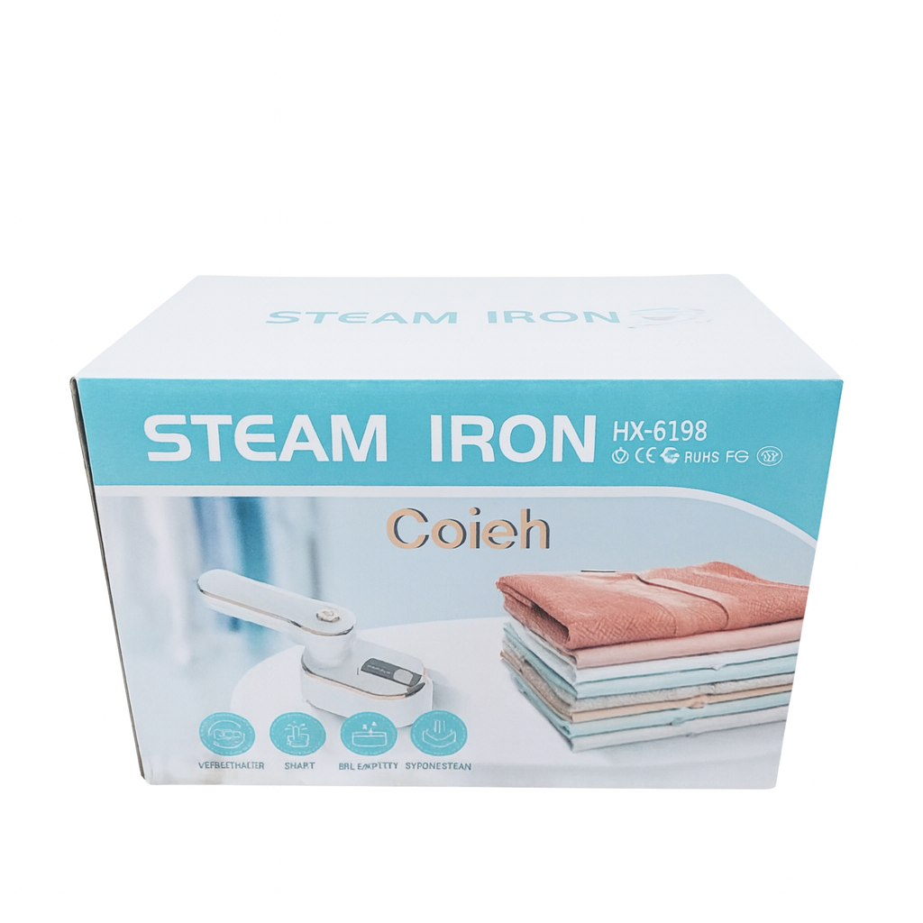 Portable Steam Iron - Compact Travel Clothes Steamer 1200w