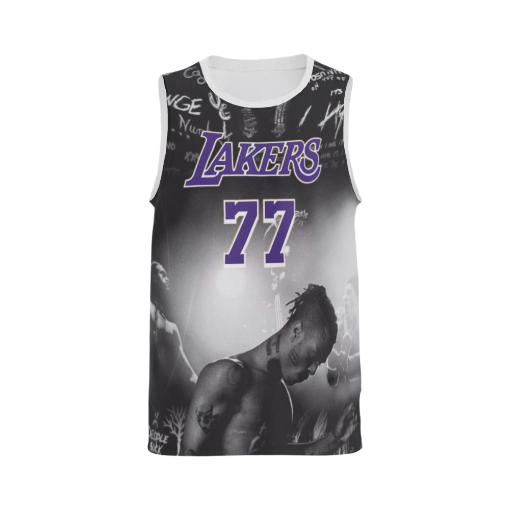 Hiphop Never Die-XXXTENTACION Vintage Custom Basketball Jersey