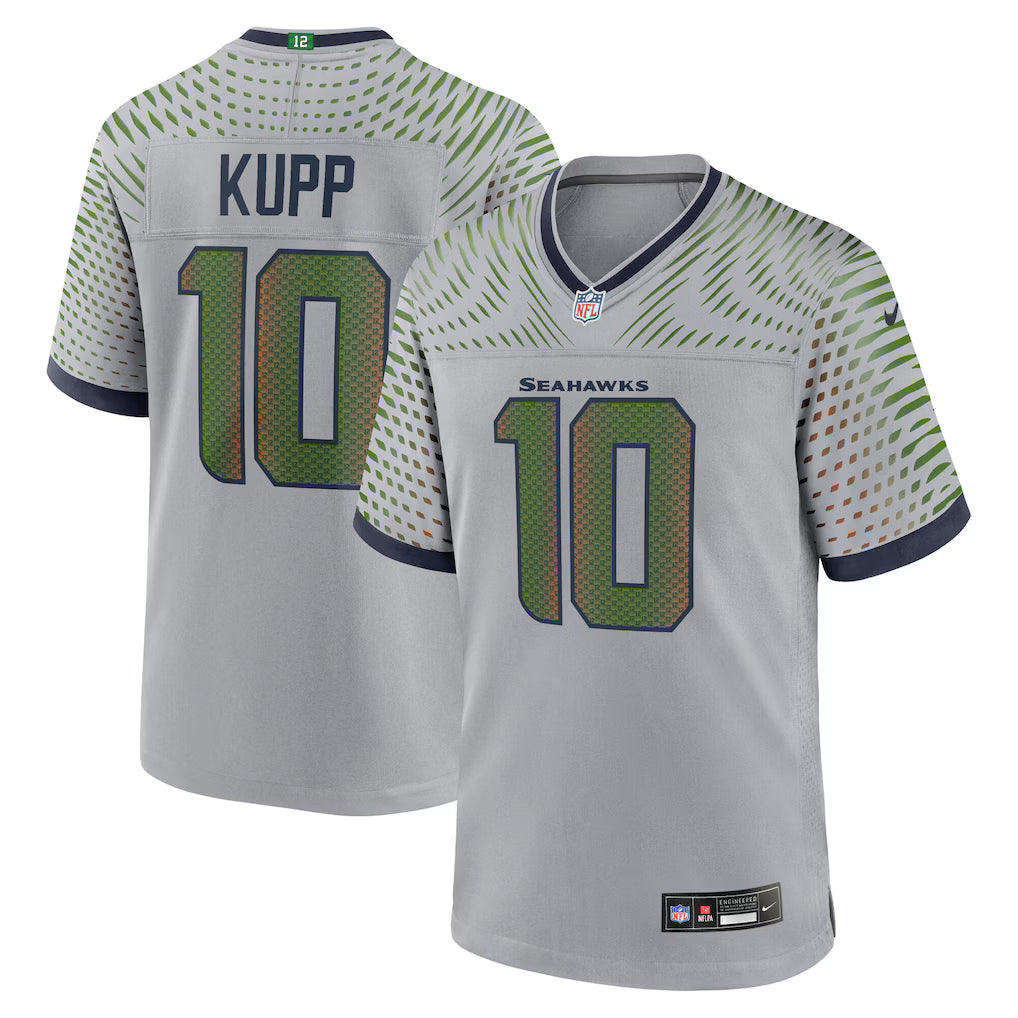 Seattle Seahawks Wolf Gray 2025 Rivalries Collection Game Jersey