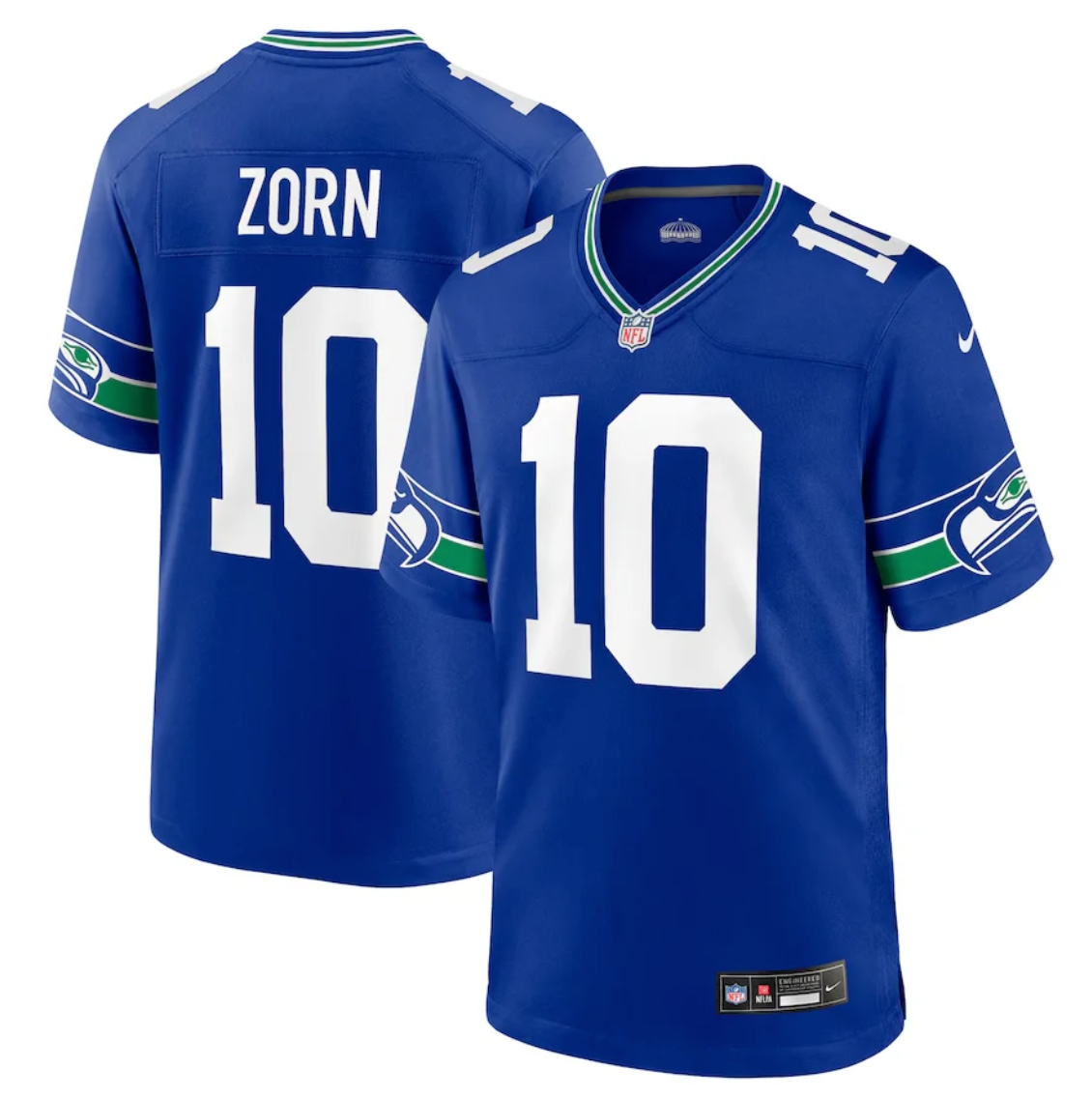 Seattle Seahawks Blue Royal Alternate Game Jersey