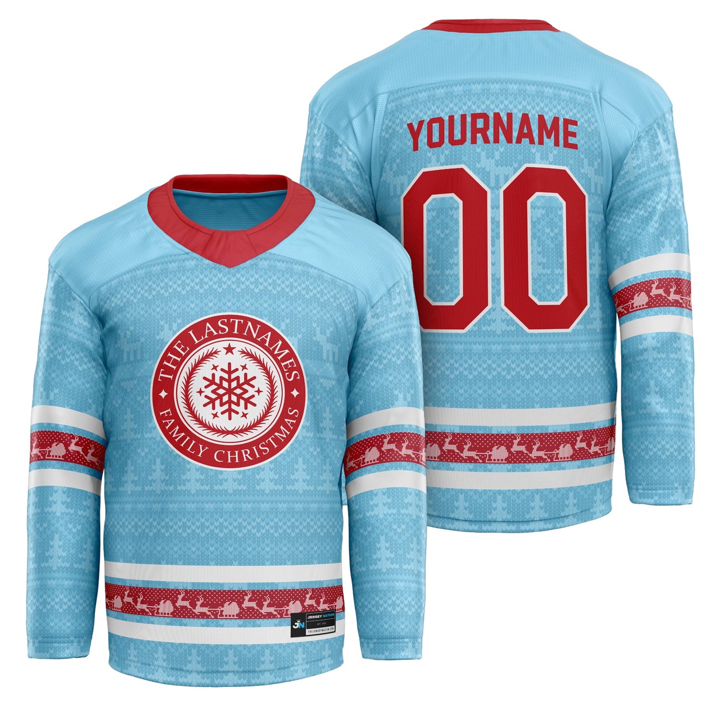 50% OFF🔥Family Christmas Custom Hockey Jersey