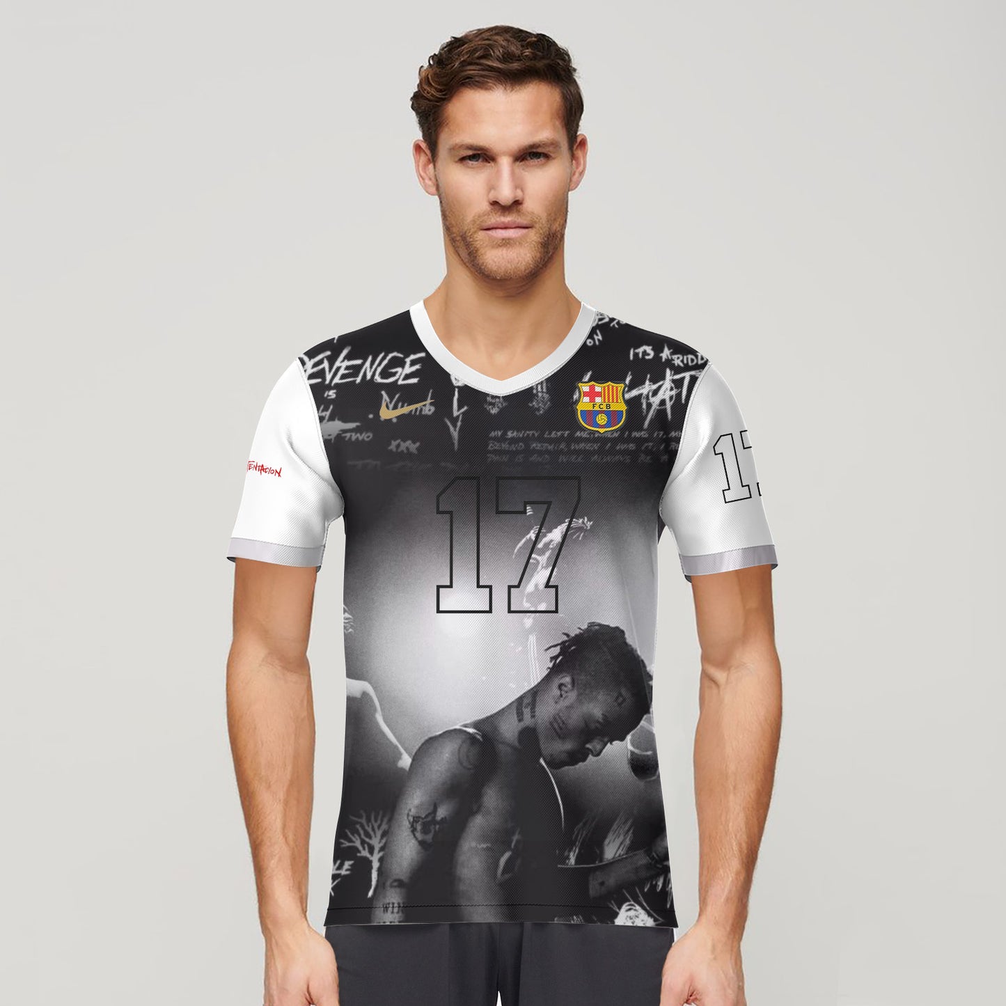 Hiphop Never Die - XXXTENTACION Custom Barcelona Jersey+Shorts - Coieh