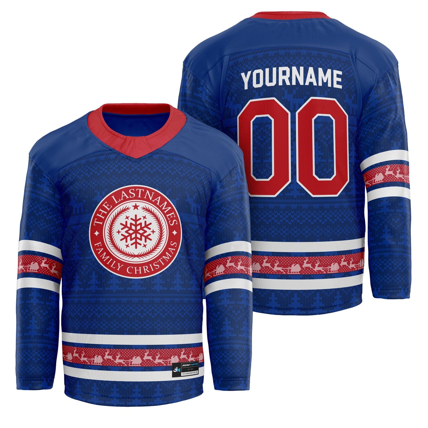 50% OFF🔥Family Christmas Custom Hockey Jersey
