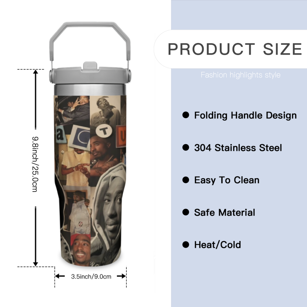 Tupac Never Die - Hiphop Legends Custom Cup 30oz - Coieh