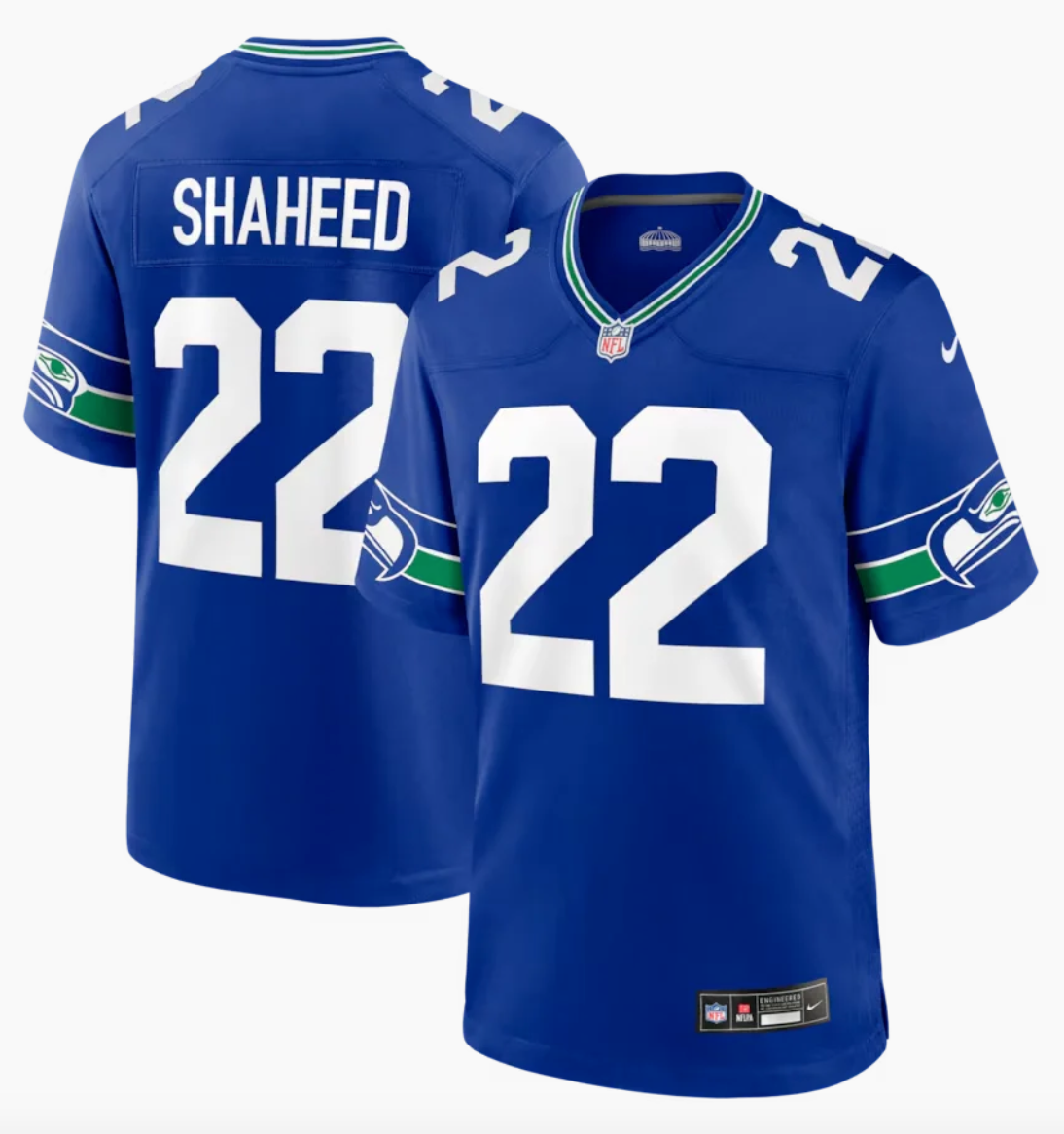 Seattle Seahawks Blue Royal Alternate Game Jersey