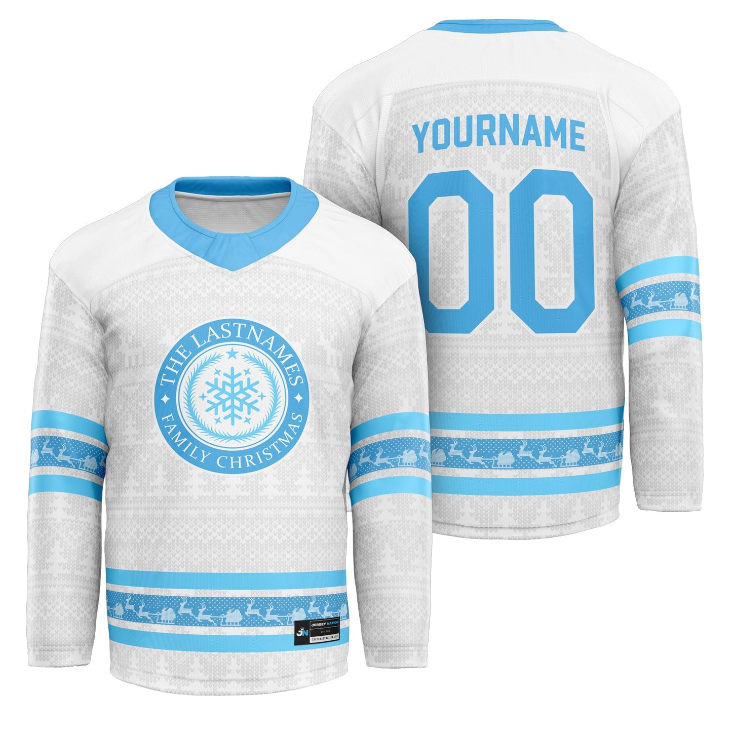 50% OFF🔥Family Christmas Custom Hockey Jersey