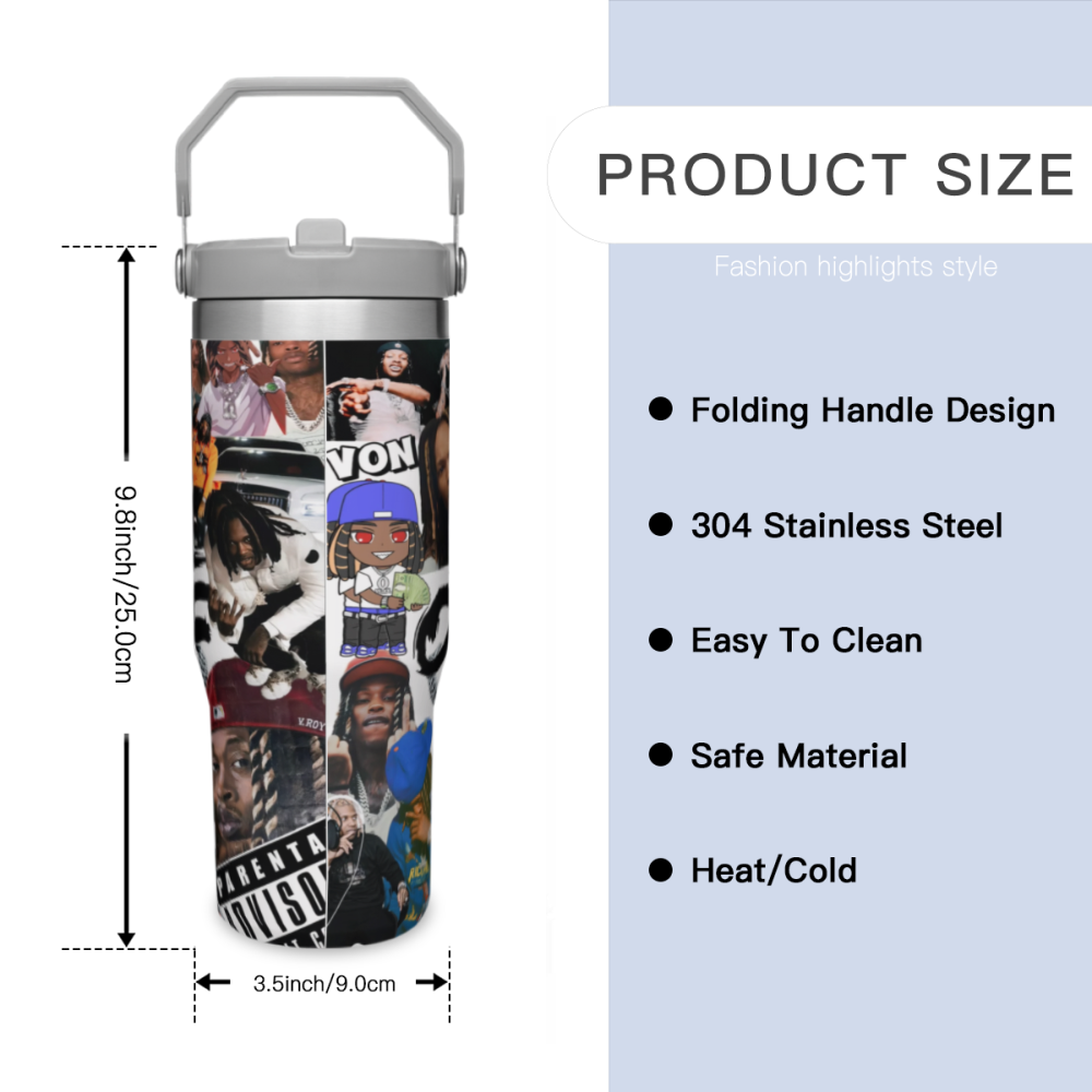 King Von Never Die - Hiphop Legends Custom Cup 30oz - Coieh