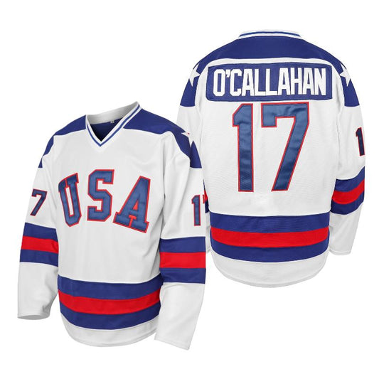 【FallFreshness】 USA 1980 Olympic Team Ice Hockey Jerseys Stitched Letters and Numbers S-XXXL - Coieh