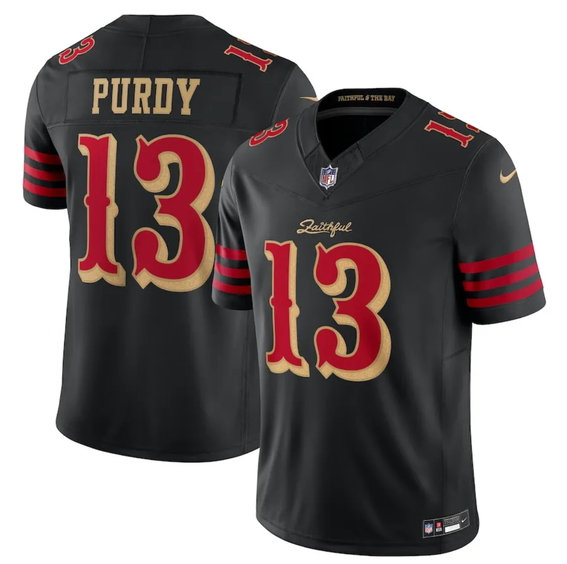 San Francisco 49ers Black 2025 Rivalries Collection Game Jersey
