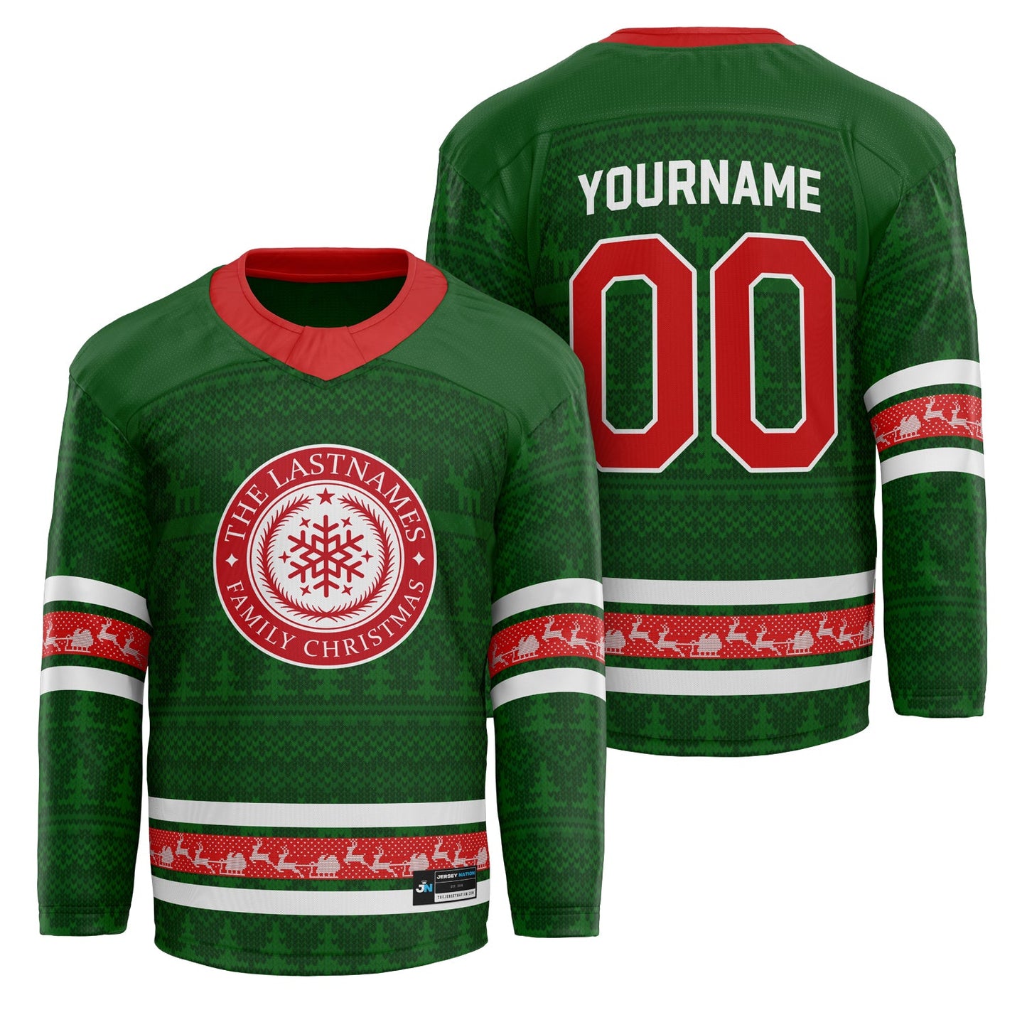 50% OFF🔥Family Christmas Custom Hockey Jersey