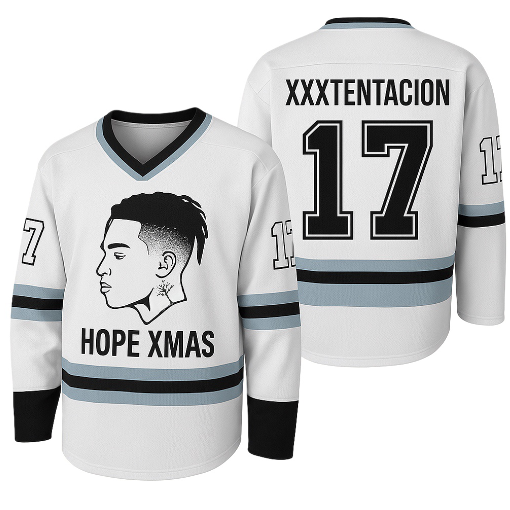 🎄Black Friday Price-XXXTentacion Family's Size Custom Hockey Jersey