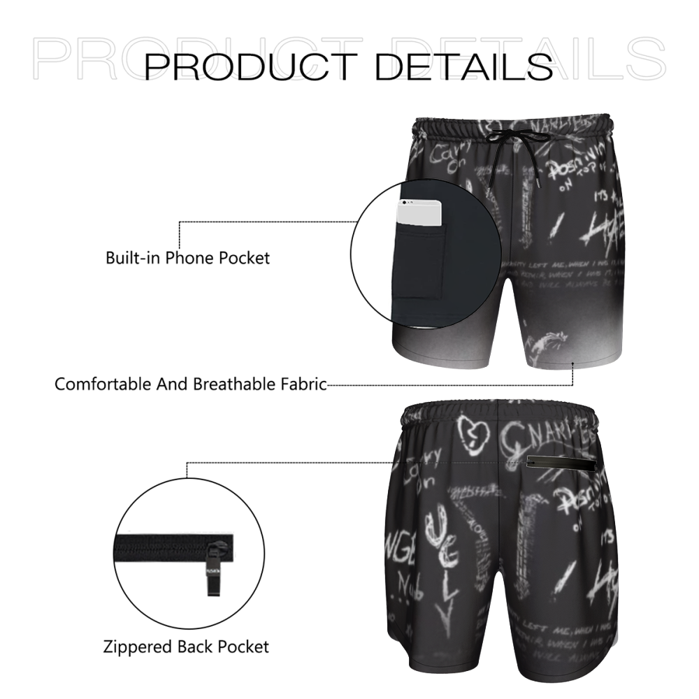 Hiphop Never Die-XXXTENTACION Custom Kids Shorts