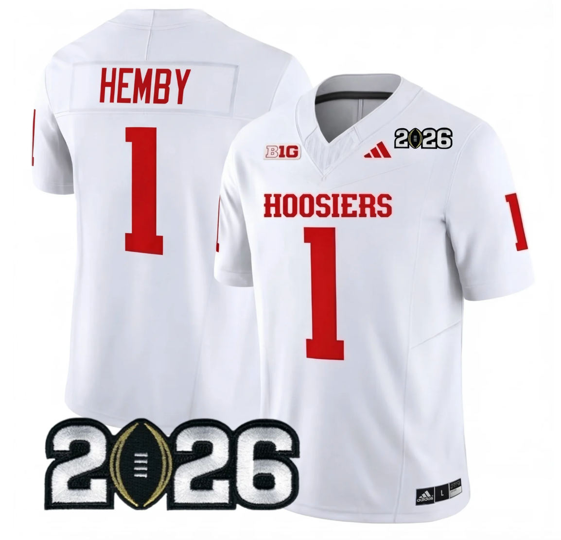 Indiana College Football Stitched Jersey - 2026 CFP Patch