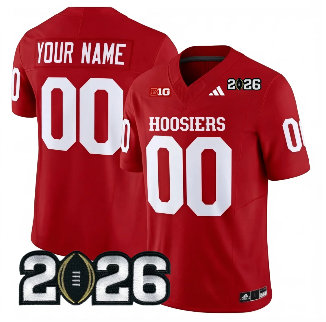 Indiana College Football Stitched Jersey - 2026 CFP Patch