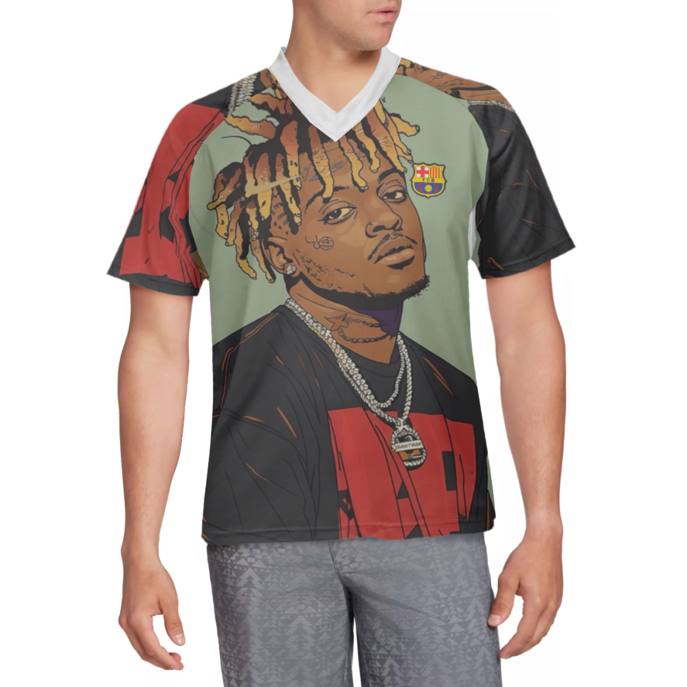 Free Shipping🔥PAINT GREEN-JUICE WRLD Vintage Custom Soccer Jersey