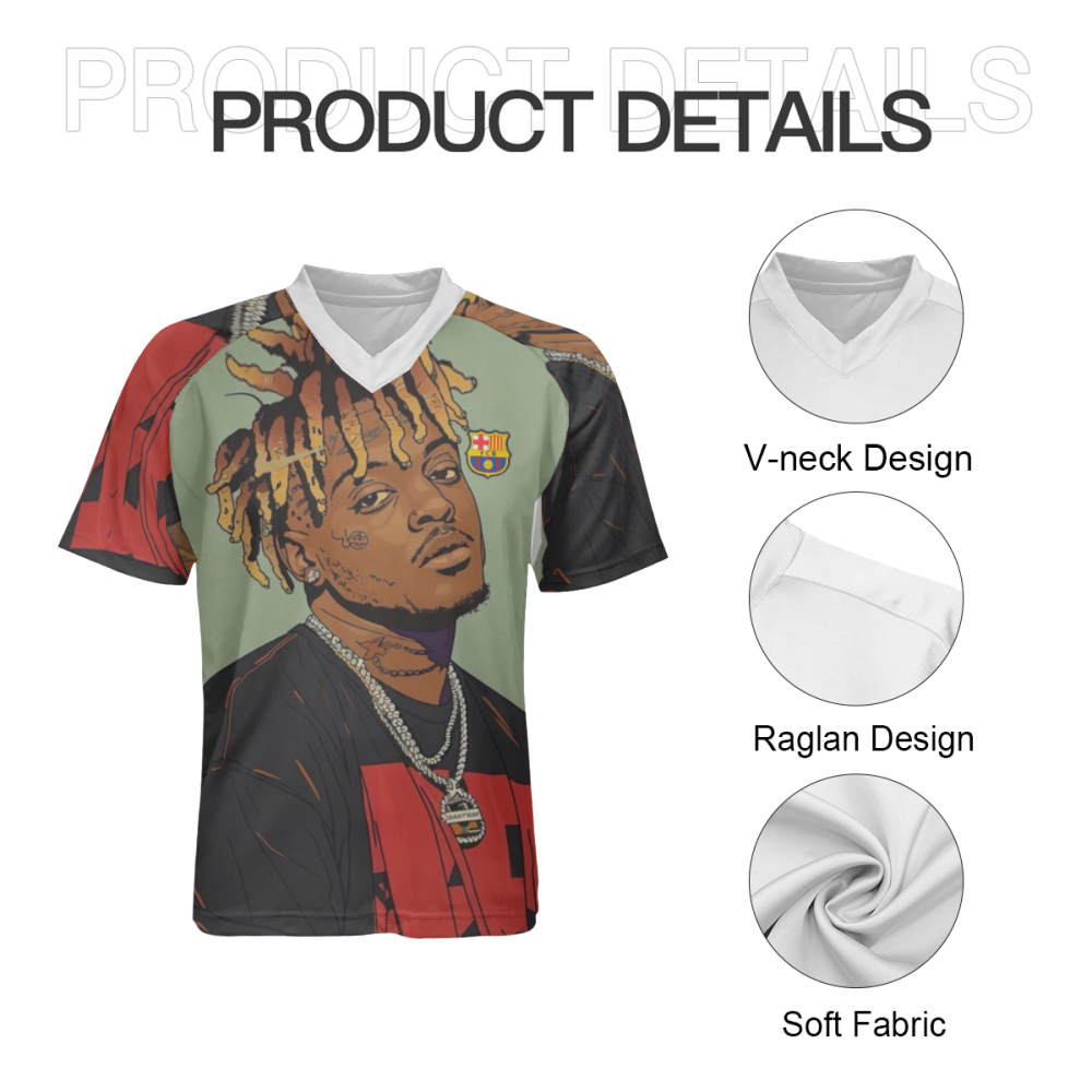 Free Shipping🔥PAINT GREEN-JUICE WRLD Vintage Custom Soccer Jersey